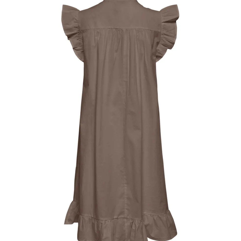 Only dame kjole ONLADDA - Brown Lentil