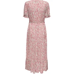 ONLY dame kjole ONLCHANTI - Cloud Dancer RED LUCY FLOWER
