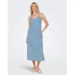 ONLY DAME KJOLE ONLDIA - Light Blue Denim