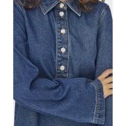 ONLY dame kjole ONLFREYA - Medium blue denim