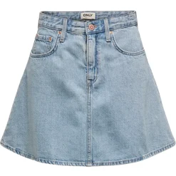 ONLY dame nederdel ONLEDEN - Light Blue Denim