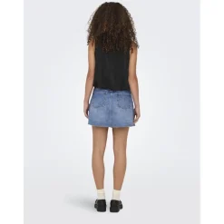 ONLY dame nederdel ONLKADIE - Light Blue Denim