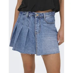 ONLY dame nederdel ONLKADIE - Light Blue Denim