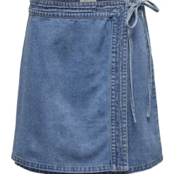 ONLY dame nederdel ONLVILLA - Light Blue Denim