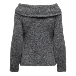 ONLY dame off shoulder strik ONLMARIE - Medium grey melange