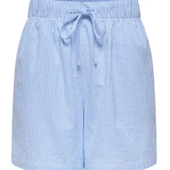 ONLY dame shorts ONLAUGUSTA - Cloud Dancer BLUE STRIPES