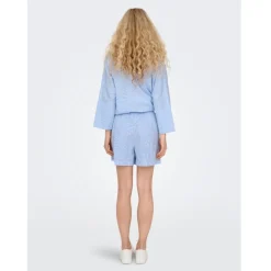 ONLY dame shorts ONLAUGUSTA - Cloud Dancer BLUE STRIPES