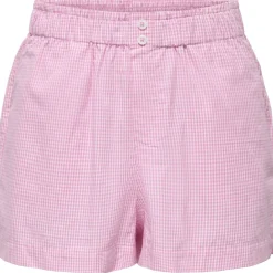 ONLY dame shorts ONLFILUCCA - Fuchsia Pink Checks W BRIGHT WHITE SMALL