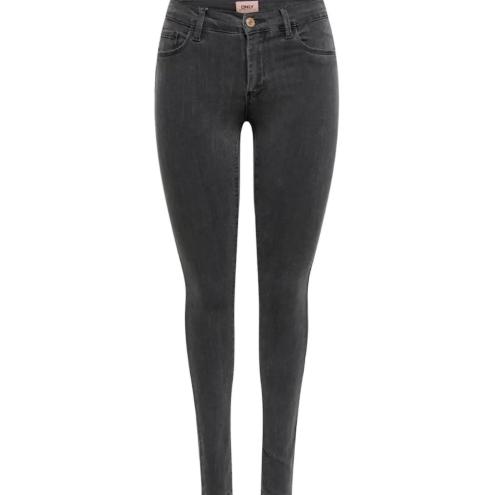 ONLY dame skinny jeans ONLRAIN - Dark Grey Denim