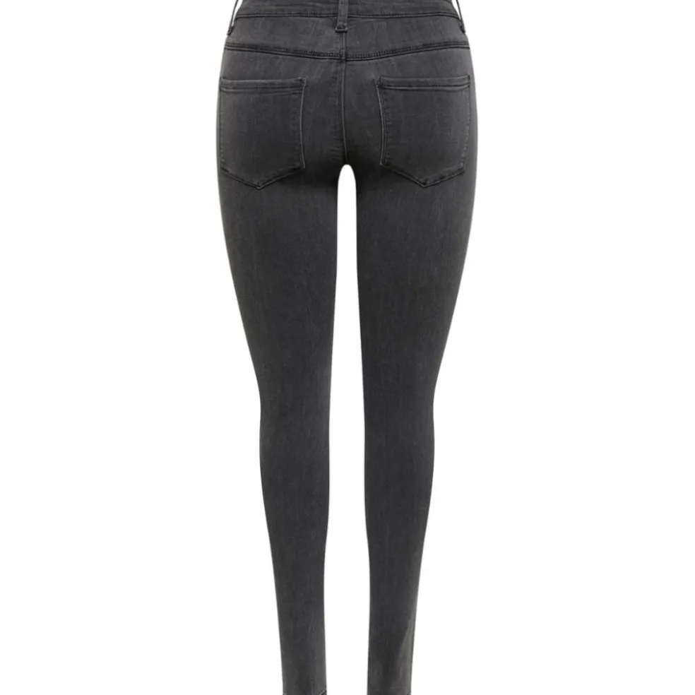 ONLY dame skinny jeans ONLRAIN - Dark Grey Denim