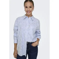 ONLY dame skjorte ONLBENI - Bright White EBB AND FLOW