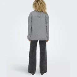 ONLY Dame Skjorte ONLEMMIE - Medium Grey Denim