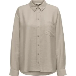 ONLY DAME SKJORTE ONLLINO - Oxford Tan