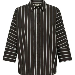 ONLY DAME SKJORTE ONLNANCY - Chocolate Torte Stripes