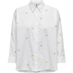 ONLY dame skjorte ONLNEW - Bright White Lemon