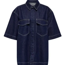 ONLY dame skjorte ONLSOPHIE - Dark Blue Denim Rinse
