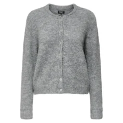 Only dame strik cardigan ONLMAGGIE - Light Grey Melange