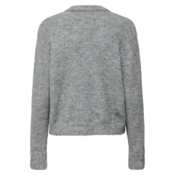 Only dame strik cardigan ONLMAGGIE - Light Grey Melange