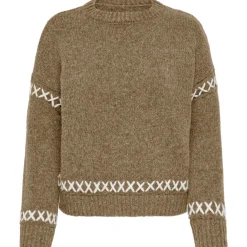 ONLY dame strik ONLAMANDA - Malt Ball Cloud Dancer