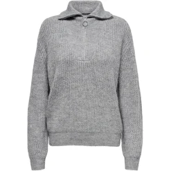 ONLY dame strik ONLBAKER - Medium grey melange