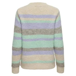 ONLY dame strik ONLMAGGIE - Birch Picante/Aqua Sky/Pastel Lilac