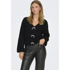 Only dame strik trøje ONLDONNA - Black