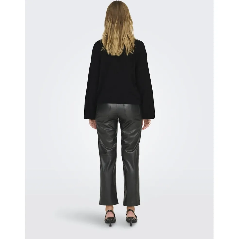 Only dame strik trøje ONLDONNA - Black