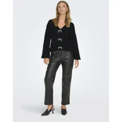 Only dame strik trøje ONLDONNA - Black