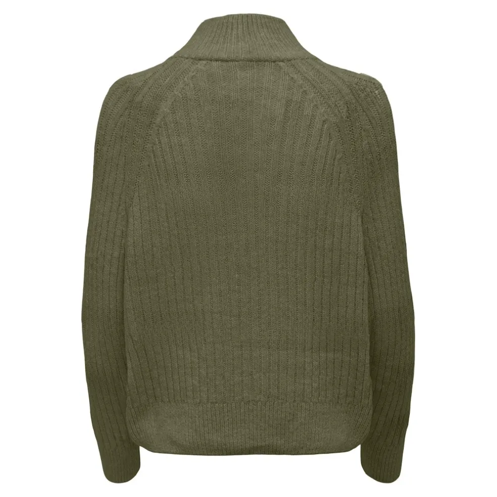 Only dame strik trøje ONLLEISE - WINTER MOSS