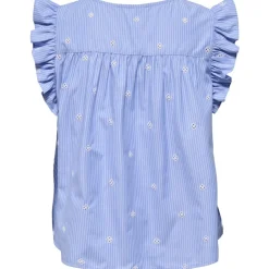 ONLY dame top ONLAMANDA - Coronet Blue WHITE