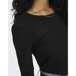 ONLY dame top ONLCARLOTTA - Black