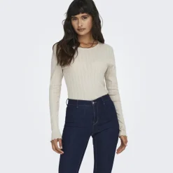 ONLY dame top ONLCARLOTTA - Pumice Stone