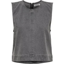 ONLY dame top ONLDORSI - Medium Grey Denim