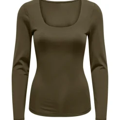 ONLY dame top ONLEA - Dark Olive