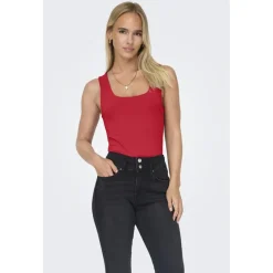 ONLY dame top ONLEA - Racing Red