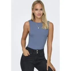 ONLY dame top ONLEA - Vintage Indigo