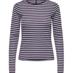 ONLY dame Top ONLELLI - Cabernet Stripes:Cashmere blue