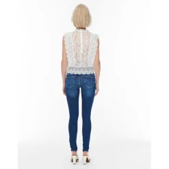 ONLY dame top ONLKARO - Cloud Dancer