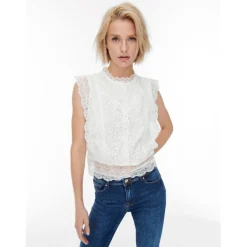 ONLY dame top ONLKARO - Cloud Dancer