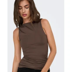 Only dame top ONLLONE - Seal Brown