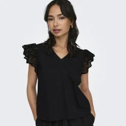 ONLY dame top ONLLOU - Black