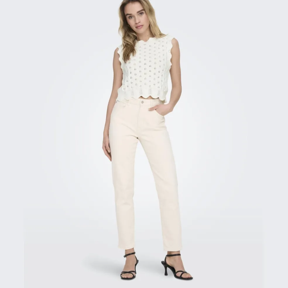 ONLY dame top ONLLUNA - Cloud Dancer