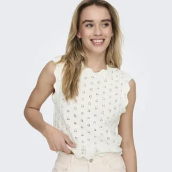 ONLY dame top ONLLUNA - Cloud Dancer