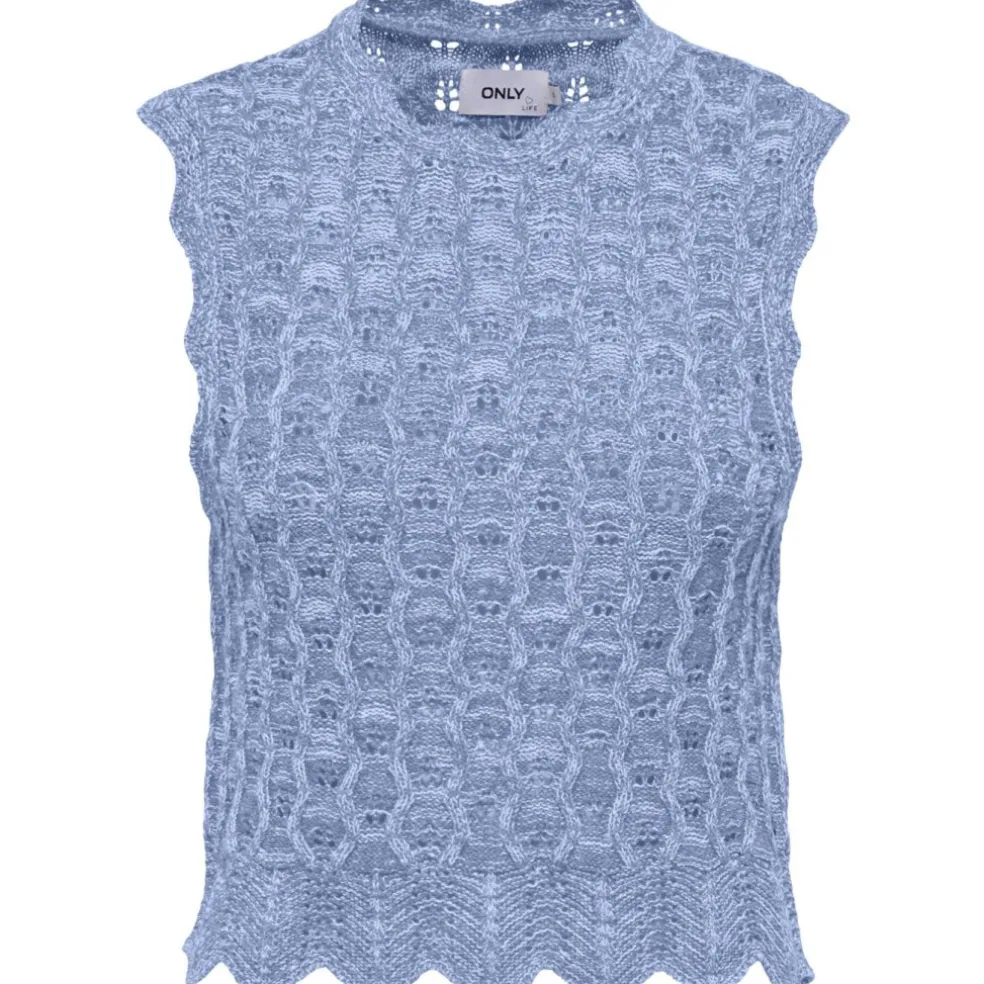 ONLY dame top ONLLUNA - Light blue
