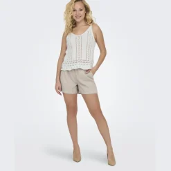 ONLY dame top ONLLYZET - Cloud Dancer