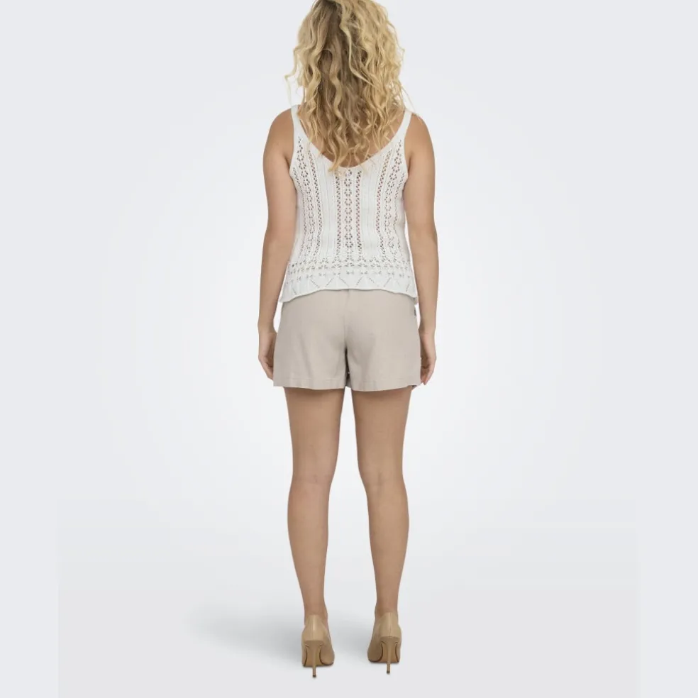 ONLY dame top ONLLYZET - Cloud Dancer