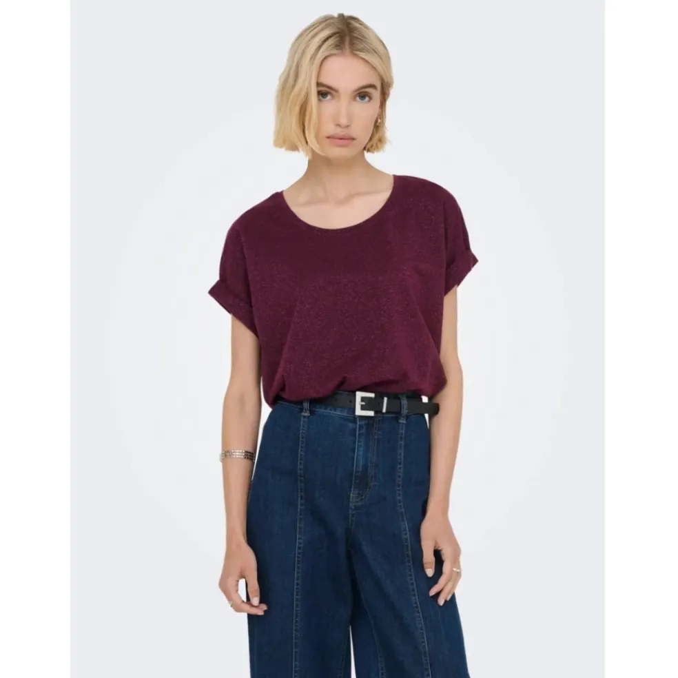 ONLY DAME TOP ONLMOSTER - Chocolate Truffle Chocolate truffle lurex