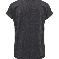 ONLY DAME TOP ONLMOSTER - Black Silver lurex