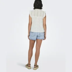 ONLY dame top ONLREVA - Cloud Dancer