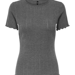 ONLY dame top ONLTENNA - Dark grey melange